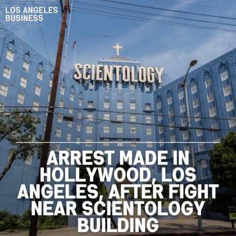 Police said that they were "aware of an increasing number of activists in and around the Church of Scientology in Hollywood."