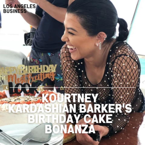The Poosh founder - who will be 45 on April 18 — flaunted the seven cakes she was presented with during her pre-birthday celebrations.