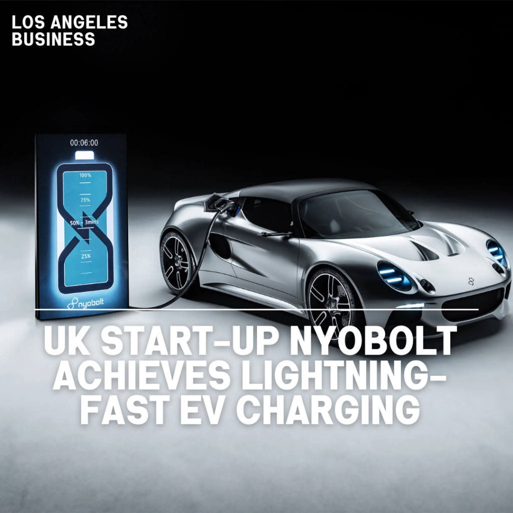 In its first live demonstration, an electric car battery designed by UK start-up Nyobolt has successfully charged from 10% to 80% in four minutes and 37 seconds.